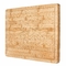 Rechthoek 45x30x2cm Bamboeslager Block With Groove, het Hakbord van het Keukenbamboe